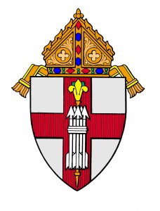Diocesan coat of arms colorized